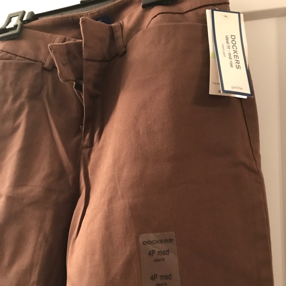 Brown Dockers Pants, Ideal Fit, NWT, 4P Medium